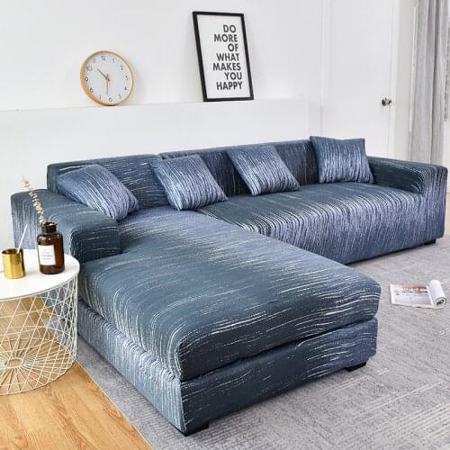 L-shape need order 2pieces sofa cover cotton elastic slipcovers couch cover loveseat corner sectional sofa cover for living room