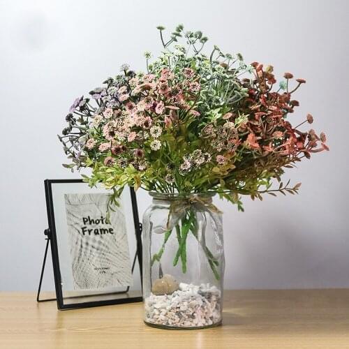 Home Vase Furnishings Simulation Plant European-style Bean Grass Flower Indoor Restaurant Partition Flower Arrangement