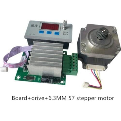 Stepper Motor Driver Control Board and 8mm 6.3mm 57 Stepper motor Reversal/Pulse/Speed Regulation/Module/Speed Display