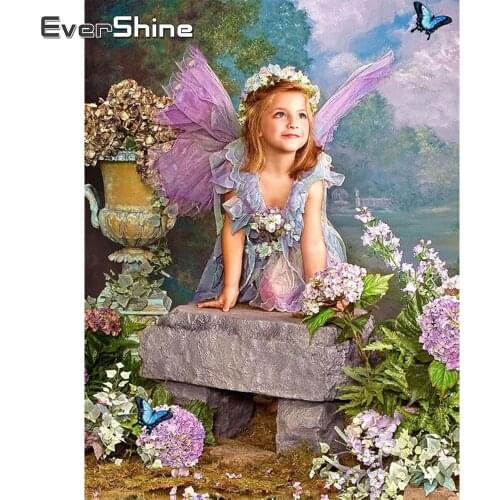 EverShine 5D Diamond Painting Full Square Elf Cross Stitch Diamond Embroidery Bead Picture Kits Hobby Art Home Decoration