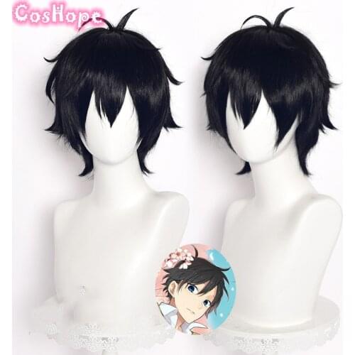 Izumi Miyamura Cosplay Horimiya Cosplay Hori San To Miyamura Kun Wig Blck Blue Wig Cosplay Anime Heat Resistant Synthetic Wig
