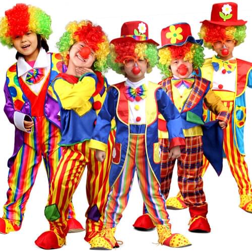 Bluey clown costume adult suit cosplay High quality shoes nose wig cosplay polyester material factory wholesale