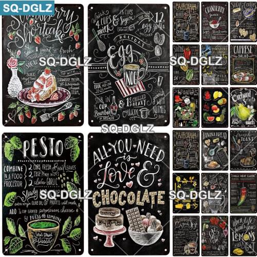 Kitchen Vintage Metal Sign Tin Sign Vintage Cafe Decor Man Cave Plaque Home Wall Decor Bar Sign Homemade Decor Food Poster