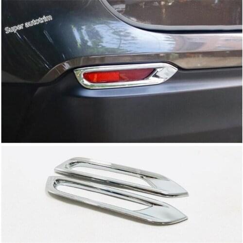 Lapetus Rear Tail Fog Lamp Lights Frame Cover Trim Streamer Molding Fit For Nissan Qashqai J11 2018 - 2020 ABS Carbon Fiber Look