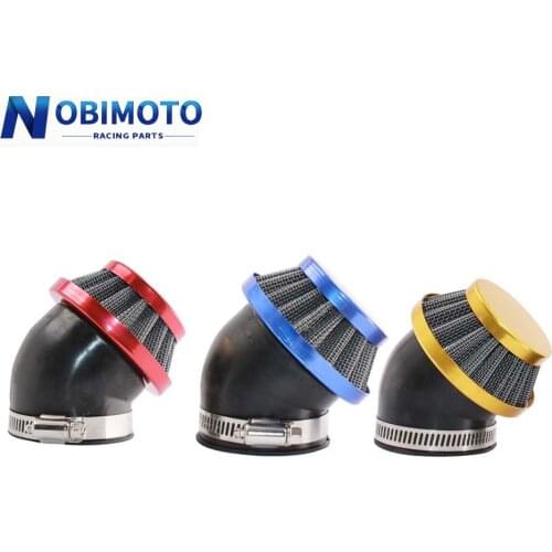 NOBIMOTO 35/38/42/45/48mm ATV PIT DIRT BIKE 45Degree Cleaner Air Filter Pod Cleaner Motorcycle Parts KL-014