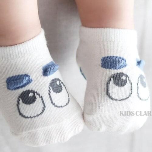 Big eyes cartoon cotton baby socks newborn socks baby boy girl socks floor calcetines bebe recien nacido