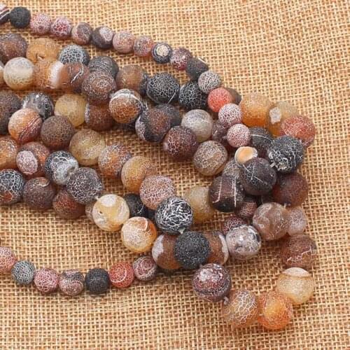 Wholesale Frost Crackle Dream Agates Round Beads15",BeadsFor DIY Jewelry Making !We provide mixed wholesale for all items