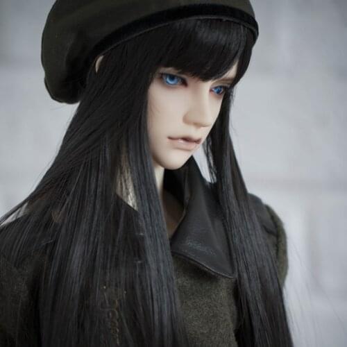 New Arrival 1/3 1/4 1/6 1/8 High Temperature Black Colors Bjd Wig SD For BJD Doll Wig Accessories