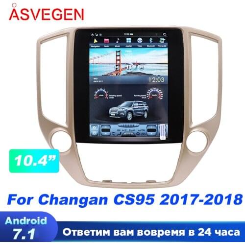 PX3 Car Multimedia Stereo For Changan CS95 10.4'' Tesla Vertical Touch Screen Android 7.1 GPS Navigation Video Bluetooth Wifi