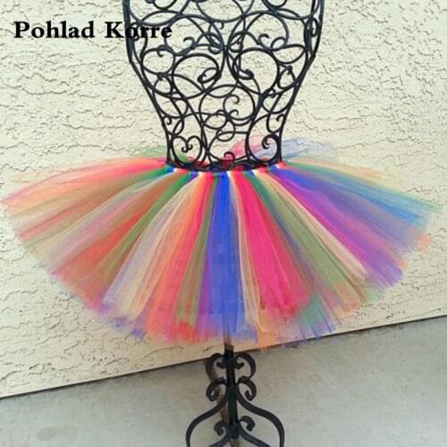 Pink Yellow Blue Newborn Baby Girls Tutu Skirt Kids Mini Ball Gown Tulle Skirt Toddler Infant Girls Birthday Party Dance Skirts