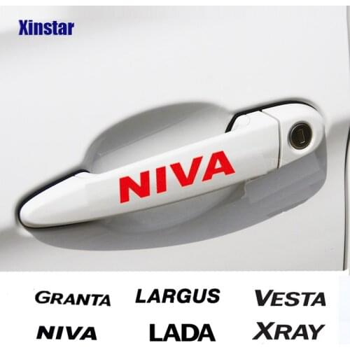 4pcs Car Door Handle For Lada Vesta Xray Largus Granta NIVA