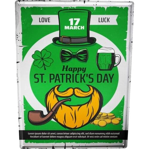 SINCE 2004 tin Sign Fun St. Patricks Day