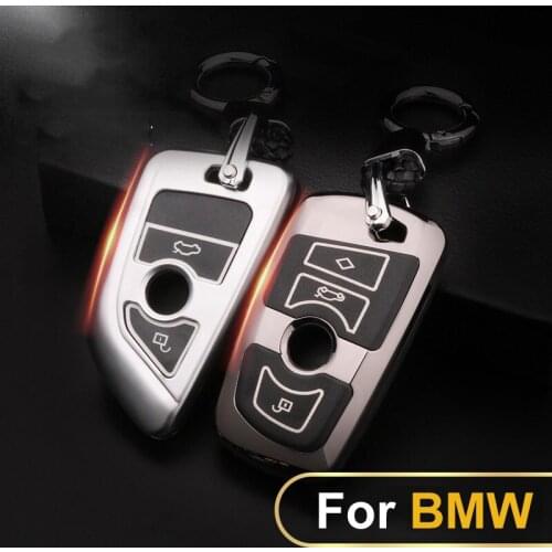 Luminous Leather Car-Styling Key Cover Case Fit for BMW 5 3 GT E30 E34 E36 E39 E46 F10 F11 F31 F48 G30 M Performance X1 X3 X4 X5
