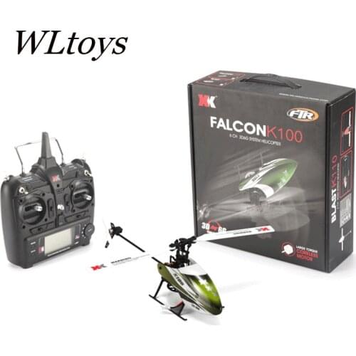Parkten Wltoys XK K100 helicopter 6CH 3D 6G System Brushless Motor RC Helicopter RC Quadcopter Compatible with FUTABA S-FHSS