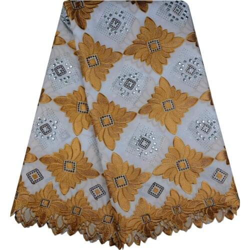 High Quality African Dry Lace Swiss Voile Lace In Switzerland Pretty100% Cotton Swiss Voile Laces For African Sewing Dress A634