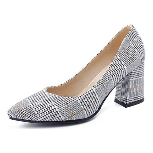 High fashion with thick with new age season shallow mouth size code 32-2018 46 ladies shoes 18118