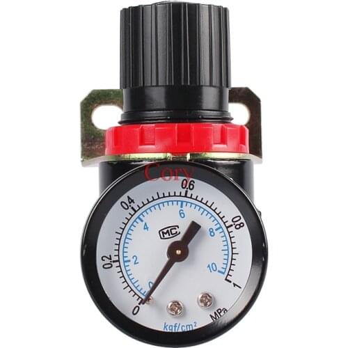 1PC Adjustable air valve AR2000 G1/4'' Air Control Compressor Pressure Relief Regulator Valve with Fitting