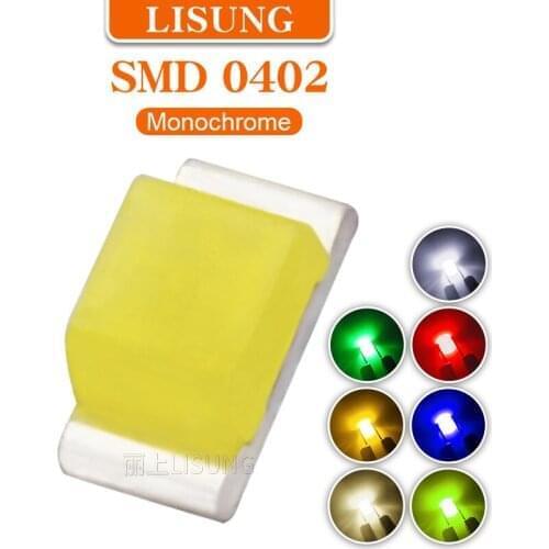 1000pcs/Bag SMD 0402 Led Red Yellow Green Warm White Blue Orange Light Emitting diode Water Clear LED Light Diode Set