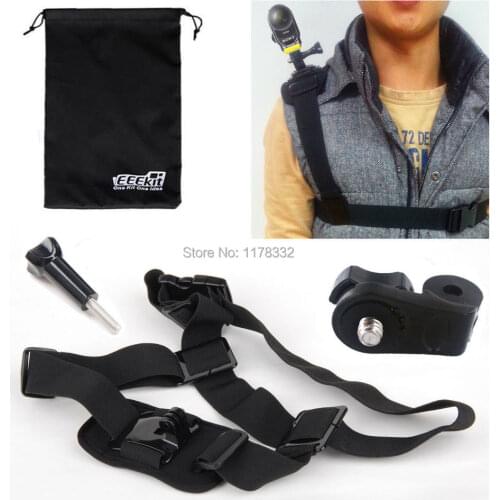 4in1 1 set Shoulder Belt Strap Mount + Pouch+ Screw + Mount Adapter for Sony Action Cam HDR-AS20/AS30V/AS100V/AS200V/AZ1