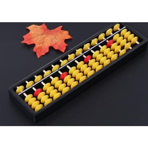 Abacus Soroban Beads Column Kid School Learning Aids Tool Math Business Chinese Traditional Abacus Educational Toys