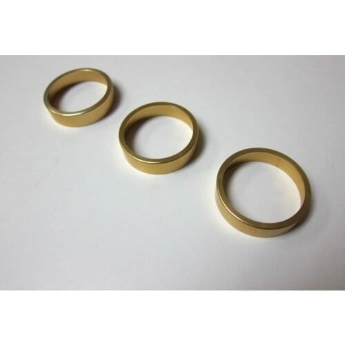 Aluminium Bezel For Climatronic Dial - Set of 3 Rings Browny Gold - for VW Golf Jetta MK5 , Passat B6 EOS New Scirocco Tiguan