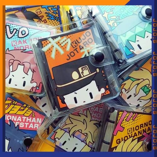 Anime JoJos Bizarre Adventure Dio Brando Men Women Student Mini Hand Account Notebook Diary Notepad Memorandum Book Xmas Gifts