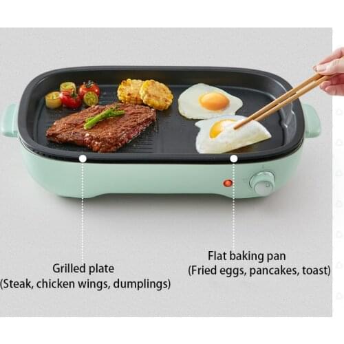Barbecue grill Smokeless indoor barbecue dish Electric grill plate fish barbecue pot Home electric oven barbecue machine