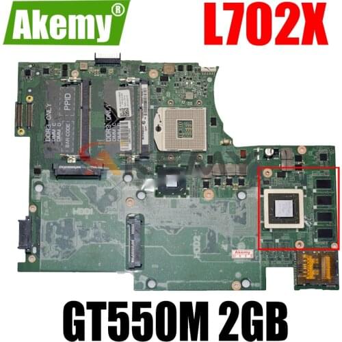 DAGM7MB1AE1 DAGM7MB1AD For DELL XPS 17 L702X Laptop motherboard CN-0JJVYM 0JJVYM With GT550M 2GB (No Support 3D) 100% Fully Test