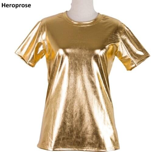 Exclusive sale ! Heroprose New 2018 Summer Unisex dance Top ds clothes performance wear hip hop Short sleeve T shirt