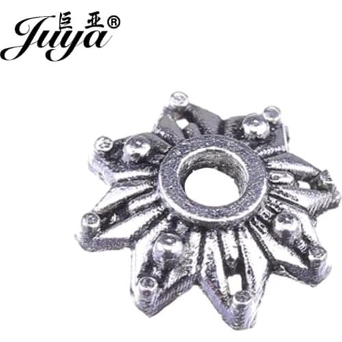 JUYA Cheap Alloy Matel Flower Cone End Bead Caps for DIY Fashion Necklace Bracelet Jewelry Accessories 2.3x8mm 100pcs AC0067
