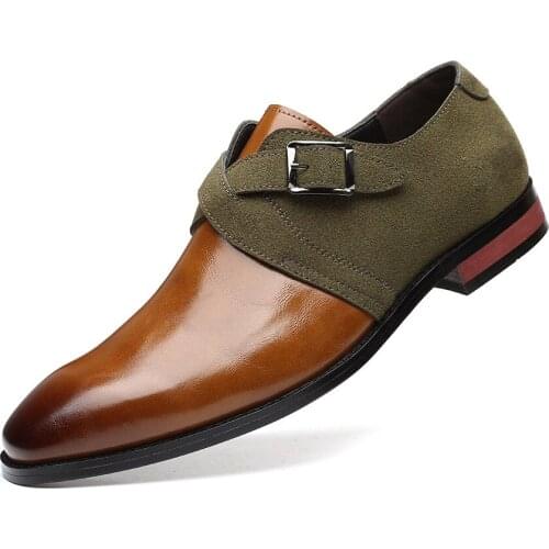 Mazefeng New Leather Dress Shoes Men Shoes for Offical Business Casual Shoes Gentleman Formal Shoes for Wedding Party
