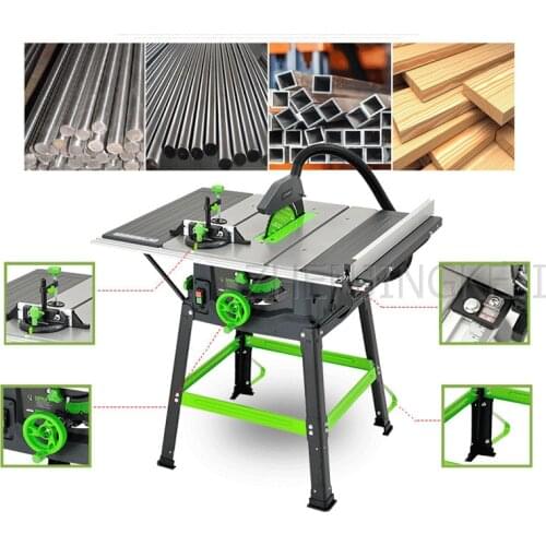 Table saw деревообработка sierra de mesa para mader Woodworking Tools Cutting Machine Iron Plate Plastic Aluminum Panel Saw