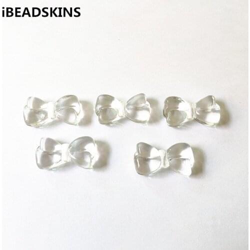 New arrival! 30x16mm 160pcs Clear acrylic bows shape beads for Necklace,Earrings parts,hand Made Jewelry DIY