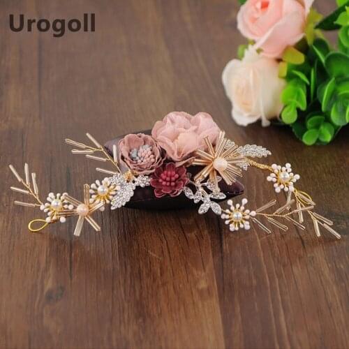 New Trendy Crystal Bridal Wedding Headdress Accessories Rhinestone Teardrop Leaf Tiara Headband Frontlet Bridesmaid Hair Jewelry