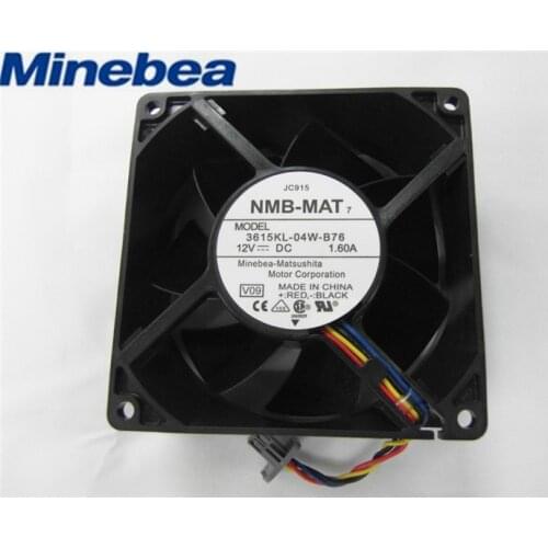 Original For NMB 3615KL-04W-B76 12V 1.60A 9038 9CM axial cooling fan