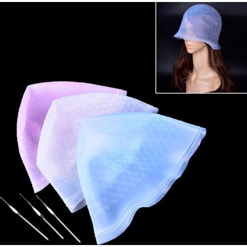 Professional Reusable Hair Colouring Highlighting Dye Cap Hook Frosting Tipping