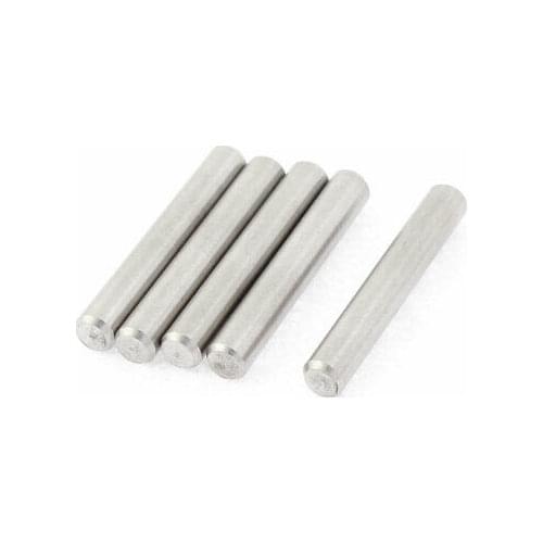 M6x40mm Stainless Steel Straight Retaining Dowel Pins Rod Fasten Elements 5 Pcs