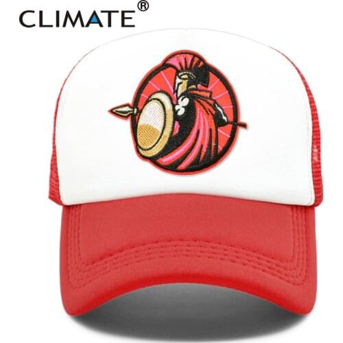CLIMATE Spartacus Rome Cap Trucker Baseball Cap Sparta Roman Soldiers Cap Cool Summer Cap Gladiator Mesh Cool Hat for Men Adult