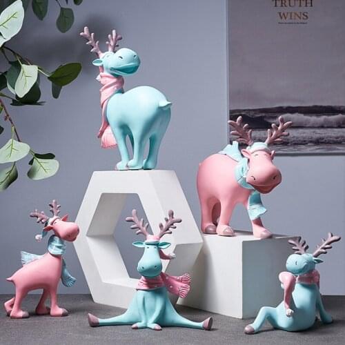 Nordic Home Decoration Bedroom Living Room Office Desktop Christmas Decoration Creative Birthday Gift Deer Decoration M85