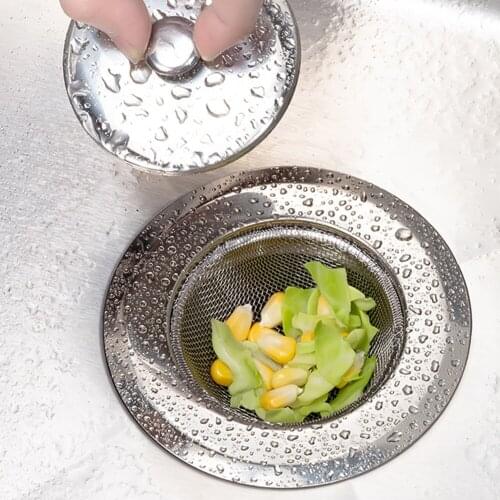 Drain Sink Stainless Steel Strainer Cage Sink Strainer Mesh Strainer Kitchen Bathroom Tools
