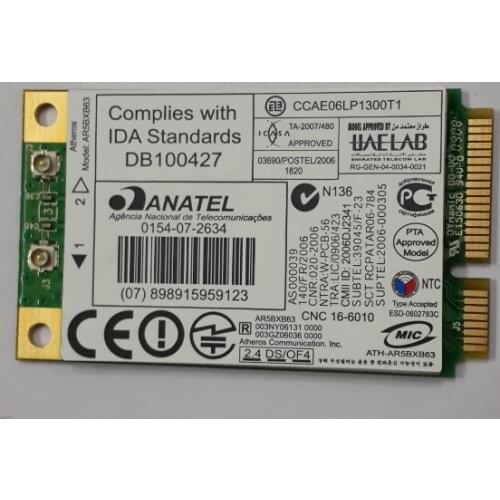 SSEA Network Card for Atheros Ar5007eg Ar5bxb63 AR2425 Mini Pci-e 54Mbps Wireless Card for HP 459339-004 455549-004