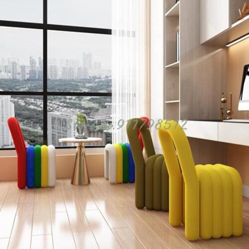 Net red comb makeup chair desk nordic backrest modern minimalist restaurant home designer ins wind photo chair