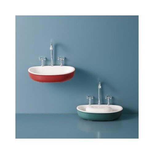 Soap Box Water Groove Modelling Water Tap Soap Holder Sink Sponge Drain Box Creative Suction Cup Soap Storage Drying Rack