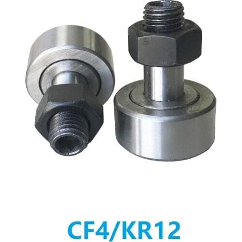 10pcs/50pcs CF4 KR12 Cam follower Stud type track rollers Needle Bearings KRV12