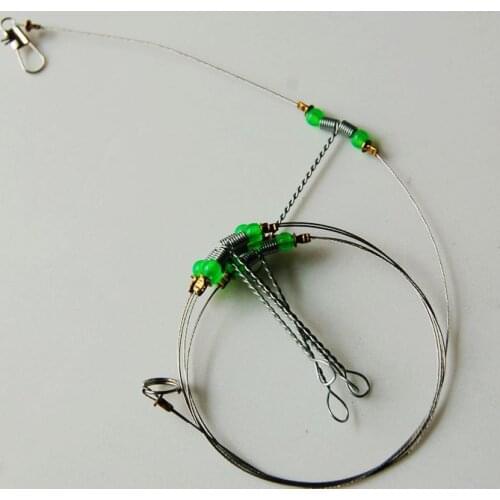 1000 pcs Stainless Steel 3 Arm Fishing Rigs Fishing Lure Swivel Fishing Leader Rigs Fishing Hooks Tools(group 3 group 4 group 5)