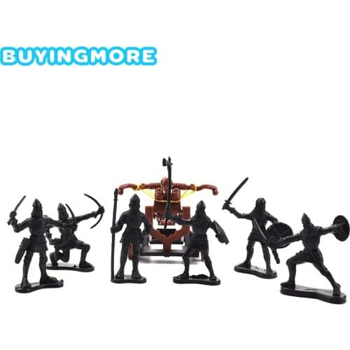 15Pcs/set Ancient Soldiers Model Toys Kid Fantasy War Scene Warriors Plastic Model Toy for Boys Childrens Gift Learning History