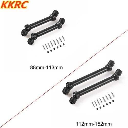 2pcs 88-113mm 112-152mm Metal Drive Shaft CVD for 1/10 RC Crawler SCX10 90046 Wraith 90018 Traxxas TRX4 D90