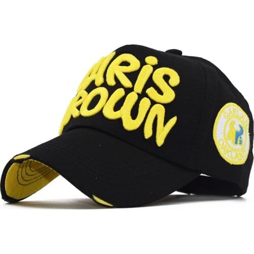 2020 Fashion letter CHRIS BROWN embroidered cotton baseball cap men and women outdoor sport casual shade snapback adjustable hat