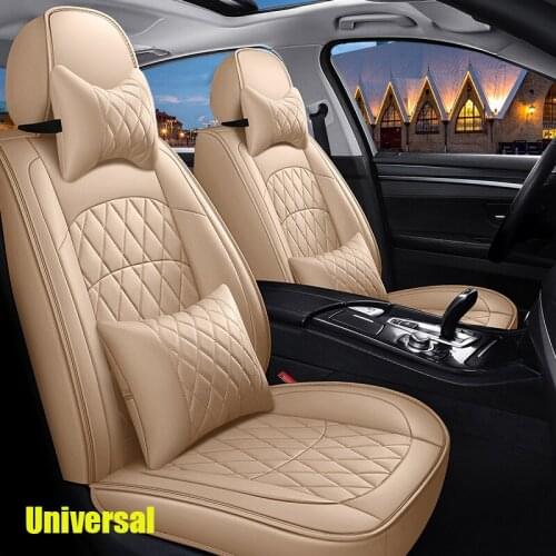 Car Seat Cover Faux Leatherette Automotive Vehicle Protective Cushion Universal Fit for Most Sedan SUV Auto Interior Accessories