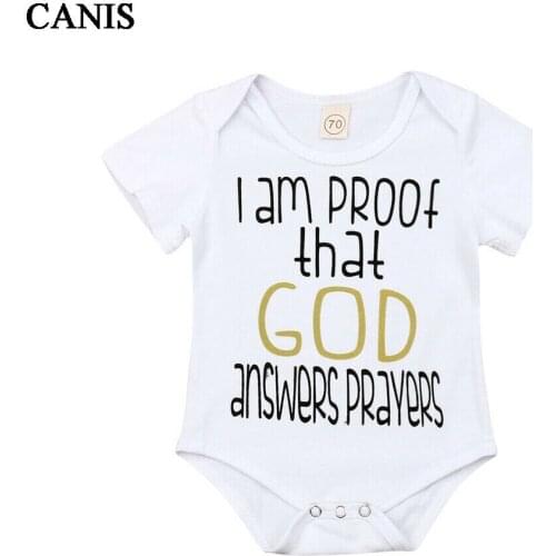 Citgeett Summer Hot Newborn Infant Baby Girls Letters Bodysuit Short Sleeves Jumpsuit Clothes Casual Outfits